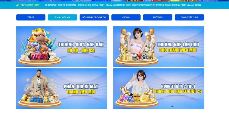 Nhà cái tặng tiền cho người mới